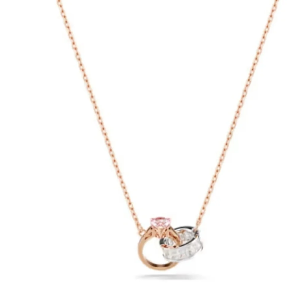 NWOT Connexus pendant Mixed cuts, Heart, White, Mixed metal finish